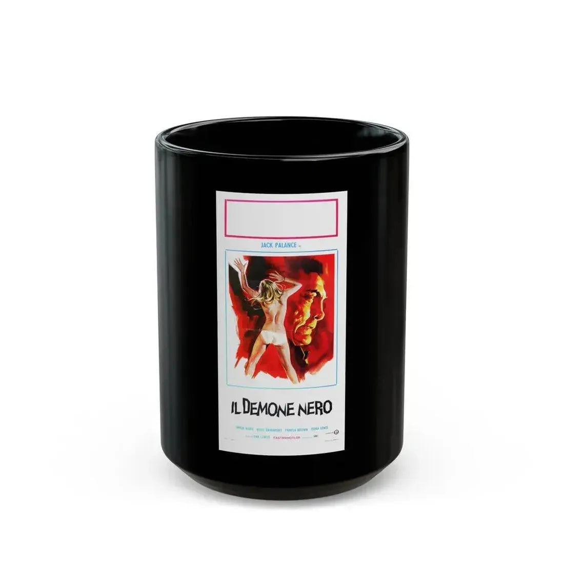 DRACULA (ITALIAN) 1974 Movie Poster - Black Coffee Mug 15oz - Go Mug Yourself