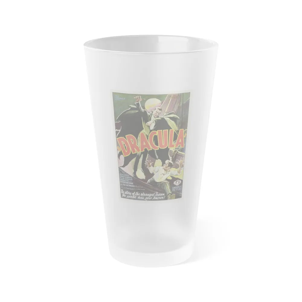 DRACULA Movie Poster - Frosted Pint Glass 16oz-16oz-Frosted-Go Mug Yourself