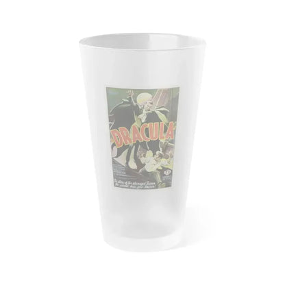 DRACULA Movie Poster - Frosted Pint Glass 16oz 16oz Frosted - Go Mug Yourself