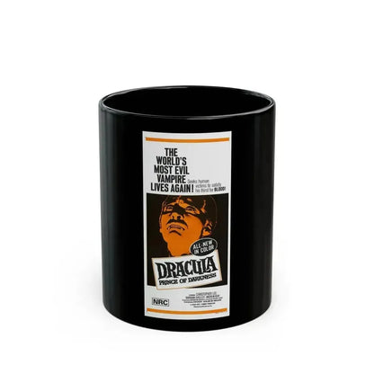DRACULA PRINCE OF DARKNESS 1966 Movie Poster - Black Coffee Mug 11oz - Go Mug Yourself