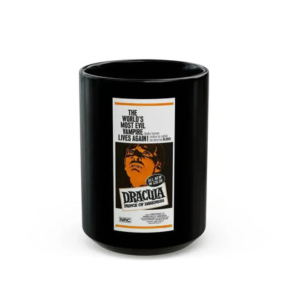 DRACULA PRINCE OF DARKNESS 1966 Movie Poster - Black Coffee Mug 15oz - Go Mug Yourself