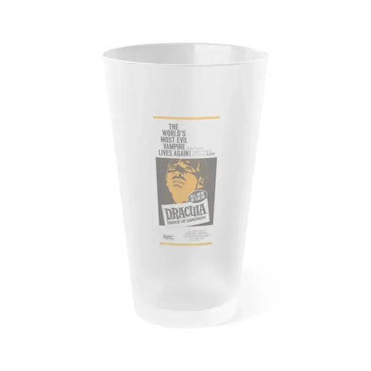 DRACULA PRINCE OF DARKNESS 1966 Movie Poster - Frosted Pint Glass 16oz 16oz Frosted - Go Mug Yourself