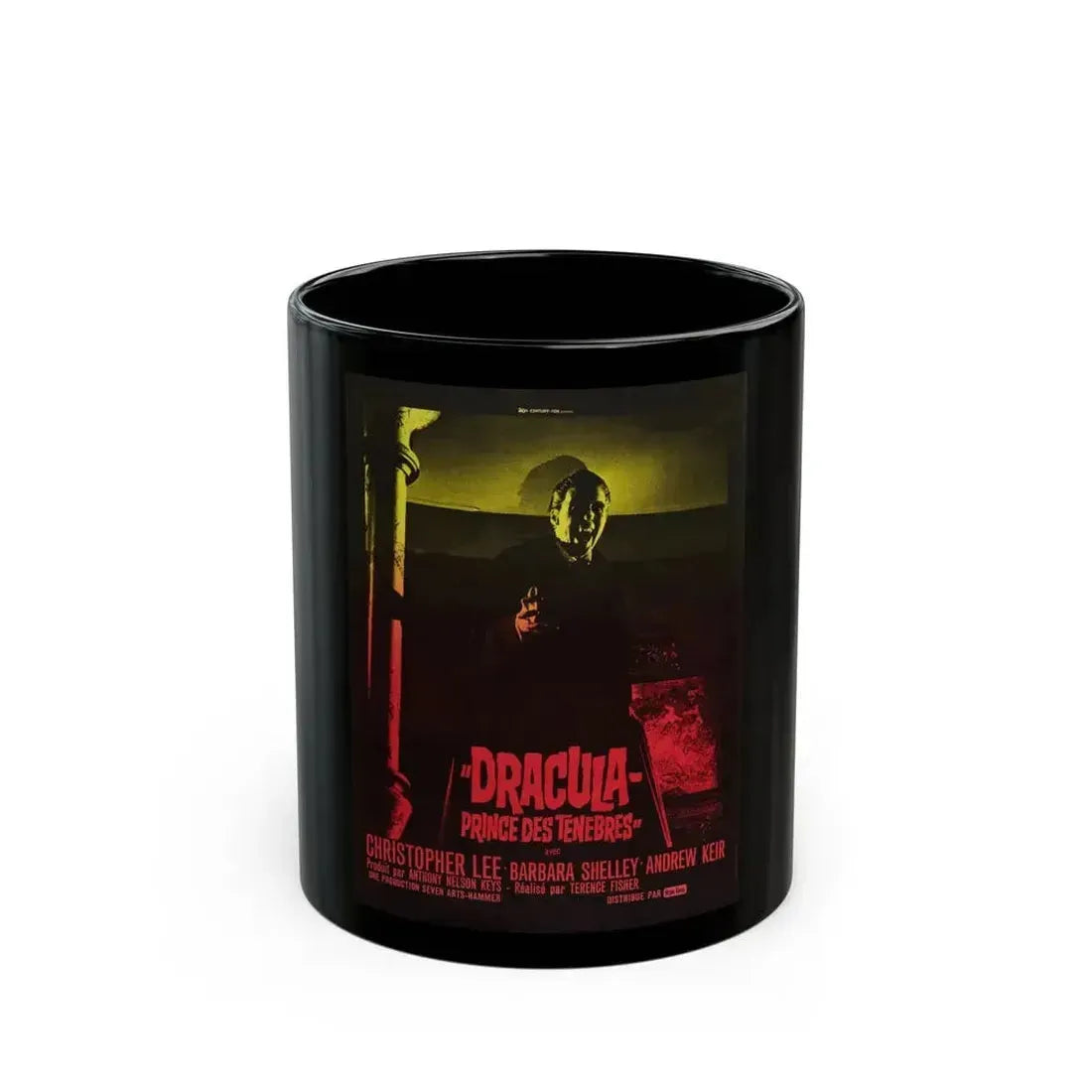 DRACULA PRINCE OF DARKNESS (FRENCH) 1966 Movie Poster - Black Coffee Mug 11oz - Go Mug Yourself