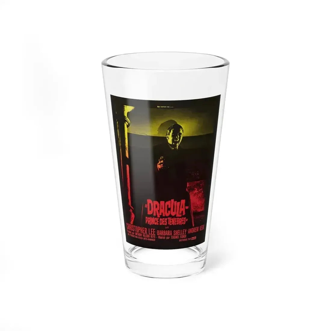 DRACULA PRINCE OF DARKNESS (FRENCH) 1966 Movie Poster - Pint Glass 16oz 16oz - Go Mug Yourself