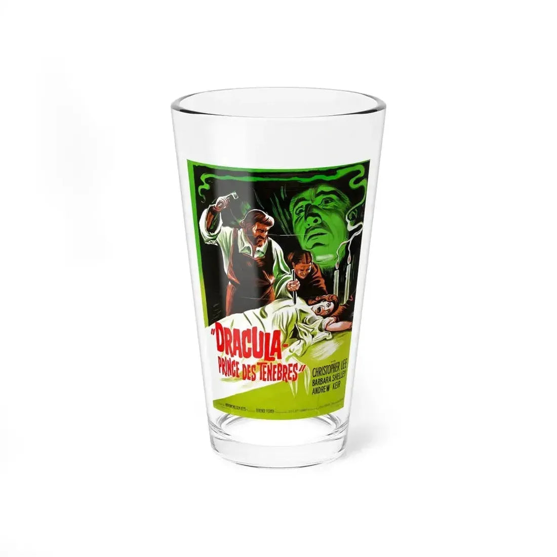 DRACULA PRINCE OF DARKNESS (FRENCH) 2 1966 Movie Poster - Pint Glass 16oz 16oz - Go Mug Yourself