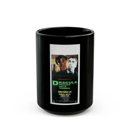 DRACULA PRINCE OF DARKNESS (ITALIAN) 2 1966 Movie Poster - Black Coffee Mug 15oz - Go Mug Yourself