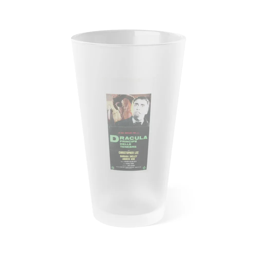 DRACULA PRINCE OF DARKNESS (ITALIAN) 2 1966 Movie Poster - Frosted Pint Glass 16oz-16oz-Frosted-Go Mug Yourself