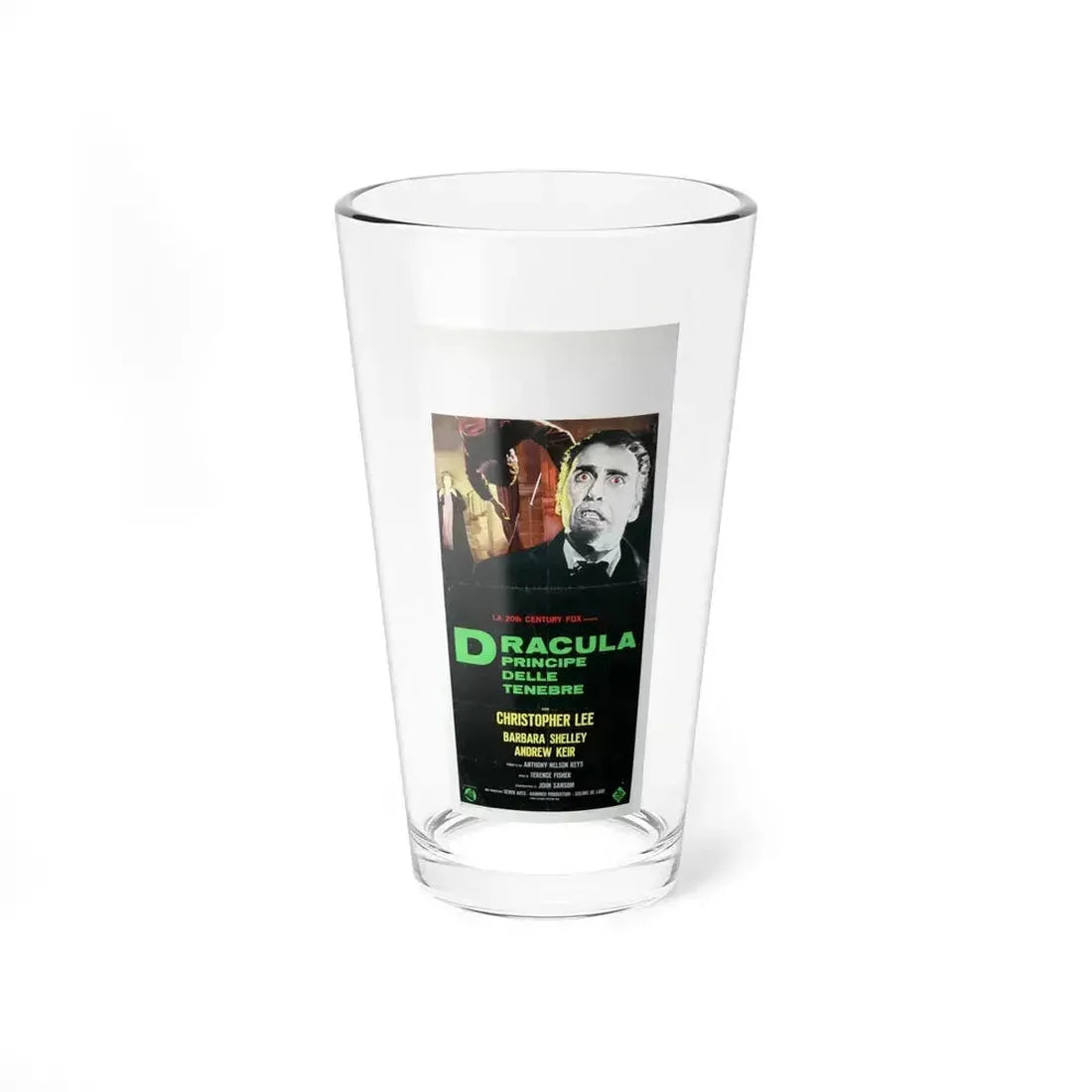 DRACULA PRINCE OF DARKNESS (ITALIAN) 2 1966 Movie Poster - Pint Glass 16oz 16oz - Go Mug Yourself