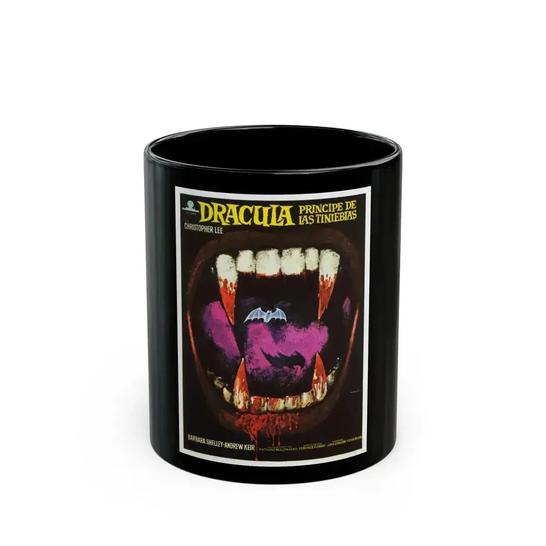 DRACULA PRINCE OF DARKNESS (SPANISH) 1966 Movie Poster - Black Coffee Mug 11oz - Go Mug Yourself