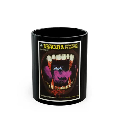 DRACULA PRINCE OF DARKNESS (SPANISH) 1966 Movie Poster - Black Coffee Mug 11oz - Go Mug Yourself