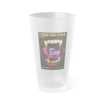 DRACULA PRINCE OF DARKNESS (SPANISH) 1966 Movie Poster - Frosted Pint Glass 16oz-16oz-Frosted-Go Mug Yourself