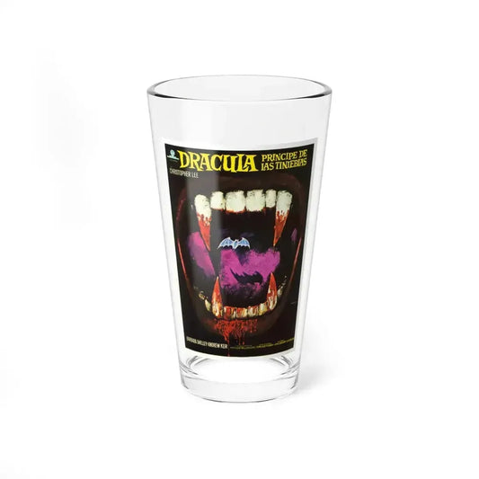 DRACULA PRINCE OF DARKNESS (SPANISH) 1966 Movie Poster - Pint Glass 16oz 16oz - Go Mug Yourself