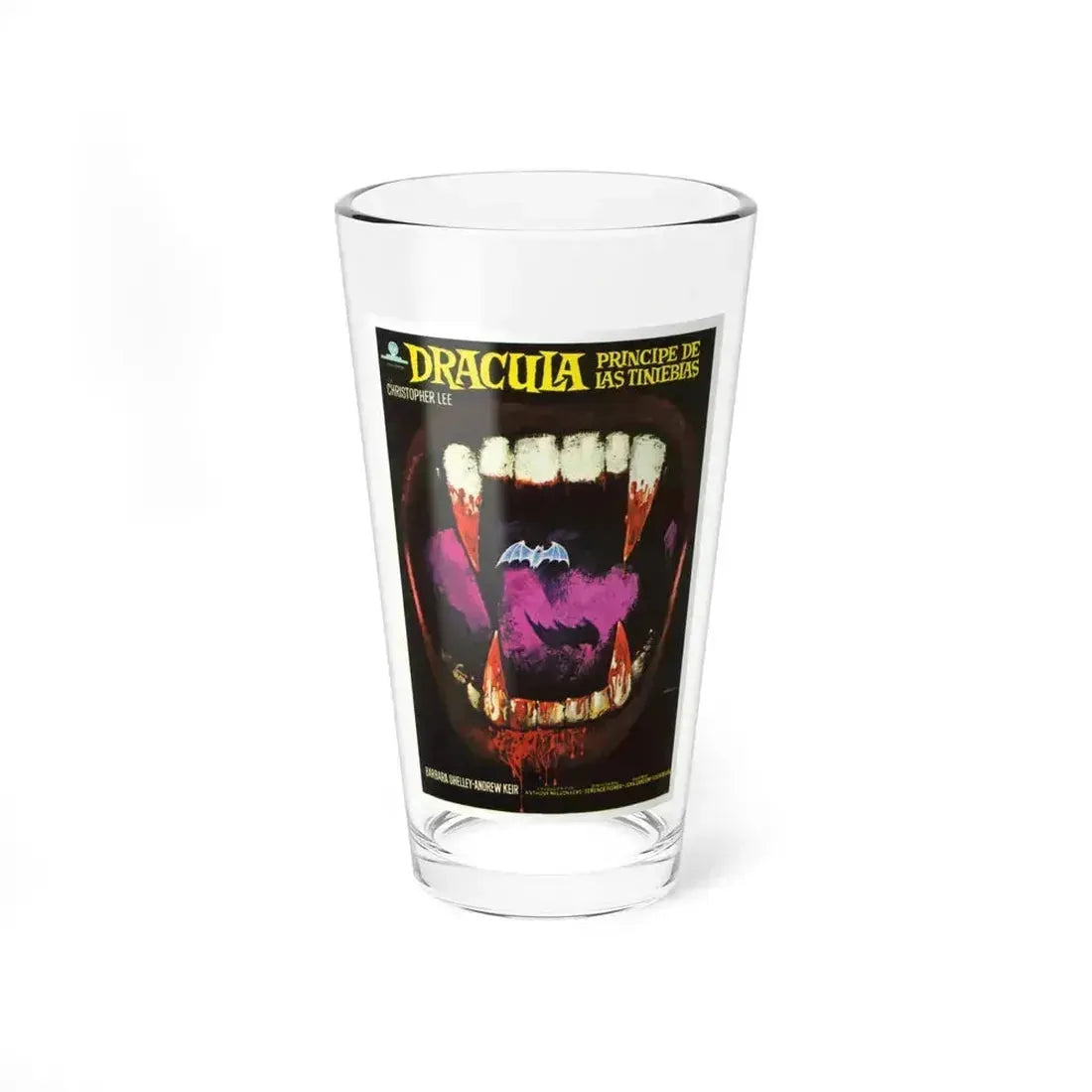 DRACULA PRINCE OF DARKNESS (SPANISH) 1966 Movie Poster - Pint Glass 16oz - Go Mug Yourself