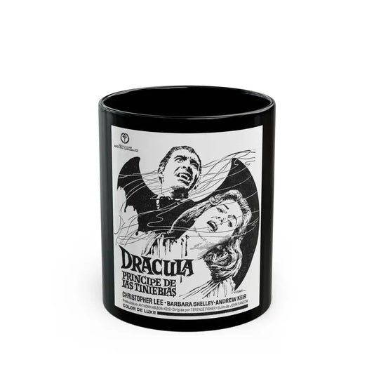 DRACULA PRINCE OF DARKNESS (SPANISH) 2 1966 Movie Poster - Black Coffee Mug 11oz - Go Mug Yourself