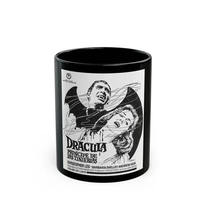 DRACULA PRINCE OF DARKNESS (SPANISH) 2 1966 Movie Poster - Black Coffee Mug 11oz - Go Mug Yourself