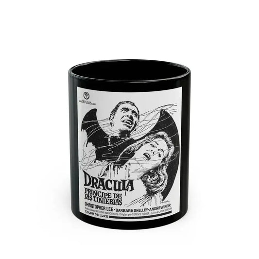 DRACULA PRINCE OF DARKNESS (SPANISH) 2 1966 Movie Poster - Black Coffee Mug 11oz - Go Mug Yourself