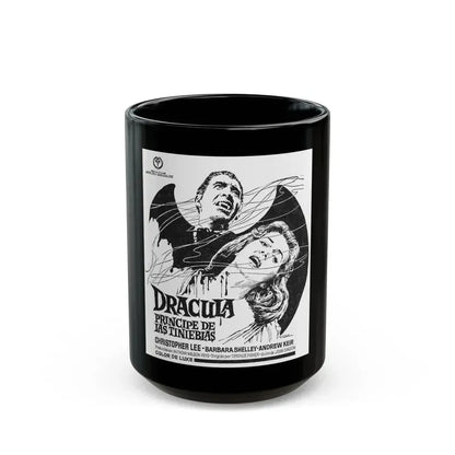DRACULA PRINCE OF DARKNESS (SPANISH) 2 1966 Movie Poster - Black Coffee Mug 15oz - Go Mug Yourself