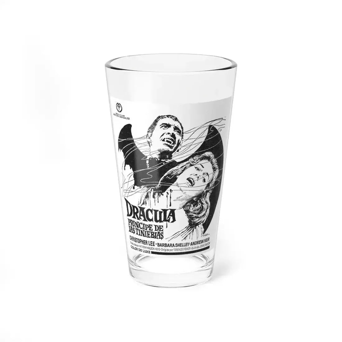 DRACULA PRINCE OF DARKNESS (SPANISH) 2 1966 Movie Poster - Pint Glass 16oz 16oz - Go Mug Yourself