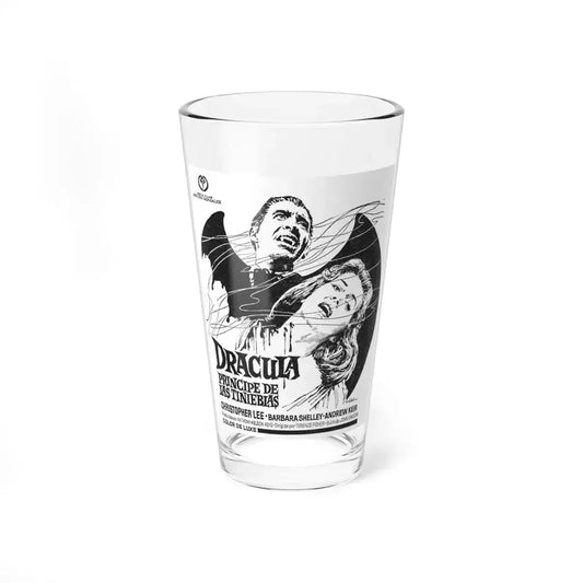 DRACULA PRINCE OF DARKNESS (SPANISH) 2 1966 Movie Poster - Pint Glass 16oz 16oz - Go Mug Yourself