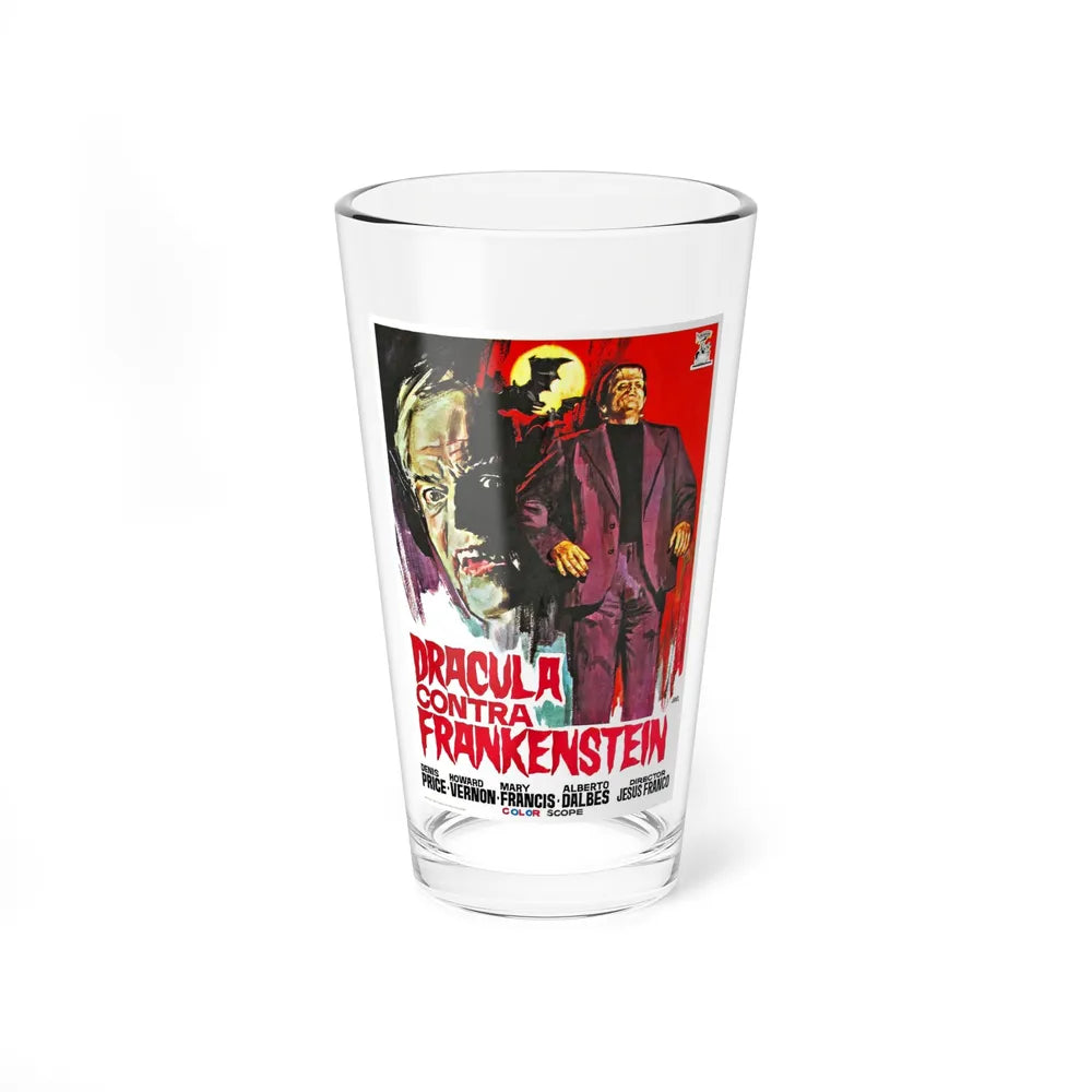 DRACULA, PRISONER OF FRANKENSTEIN 1972 Movie Poster - Pint Glass 16oz-16oz-Go Mug Yourself