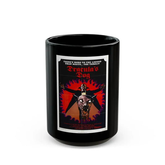 DRACULA'S DOG 1977 Movie Poster - Black Coffee Mug 15oz - Go Mug Yourself