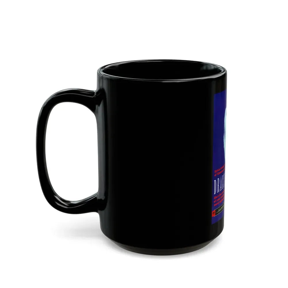 DRACULA'S WIDOW 1988 Movie Poster - Black Coffee Mug - Go Mug Yourself