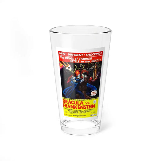 DRACULA VS. FRANKENSTEIN 1971 Movie Poster - Pint Glass 16oz 16oz - Go Mug Yourself