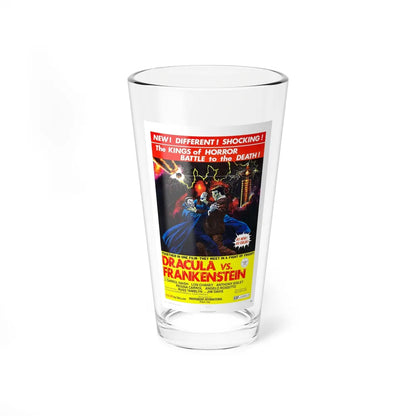 DRACULA VS. FRANKENSTEIN 1971 Movie Poster - Pint Glass 16oz-16oz-Go Mug Yourself