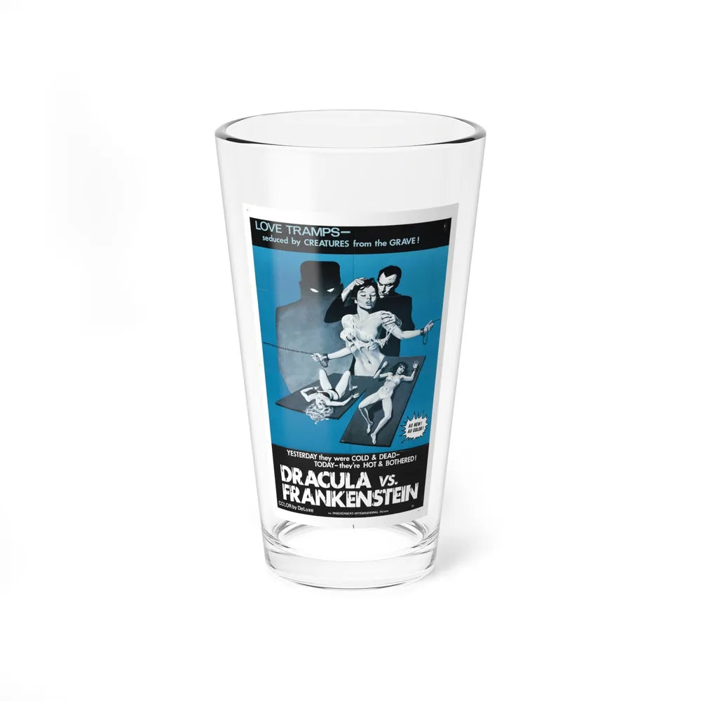 DRACULA VS. FRANKENSTEIN (3) 1971 Movie Poster - Pint Glass 16oz-16oz-Go Mug Yourself