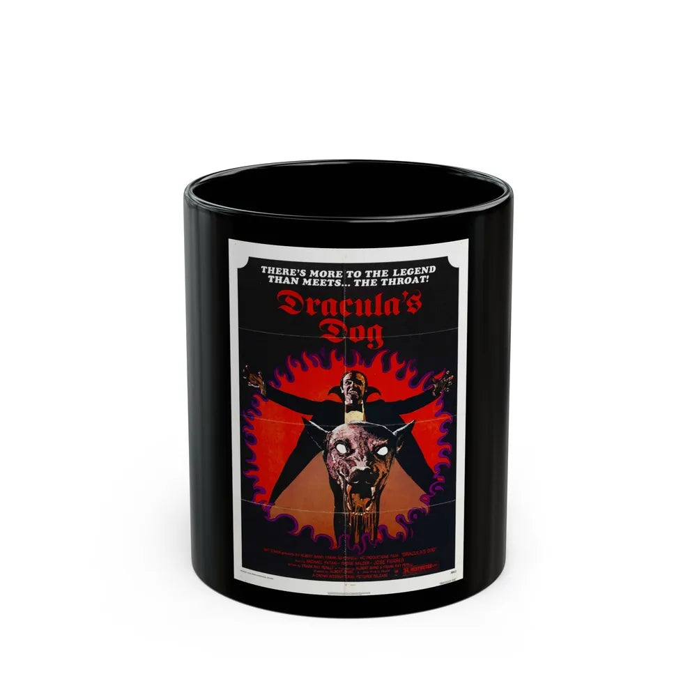 DRACULA'S DOG 1977 Movie Poster - Black Coffee Mug-11oz-Go Mug Yourself