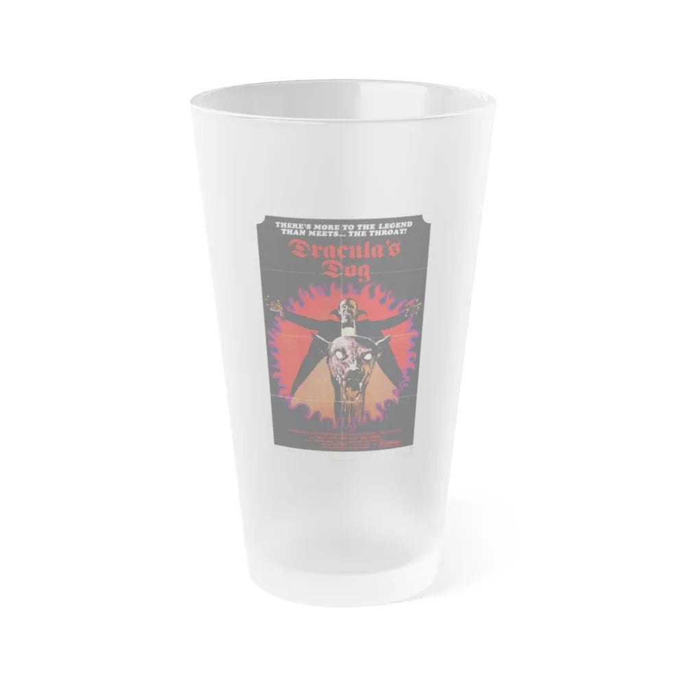 DRACULA'S DOG 1977 Movie Poster - Frosted Pint Glass 16oz-16oz-Frosted-Go Mug Yourself