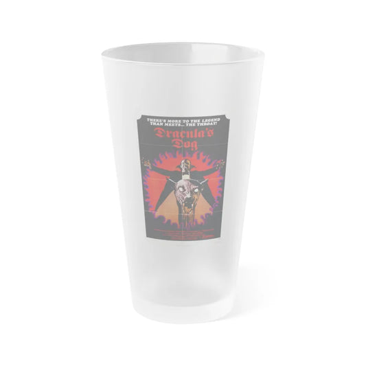 DRACULA'S DOG 1977 Movie Poster - Frosted Pint Glass 16oz-16oz-Frosted-Go Mug Yourself