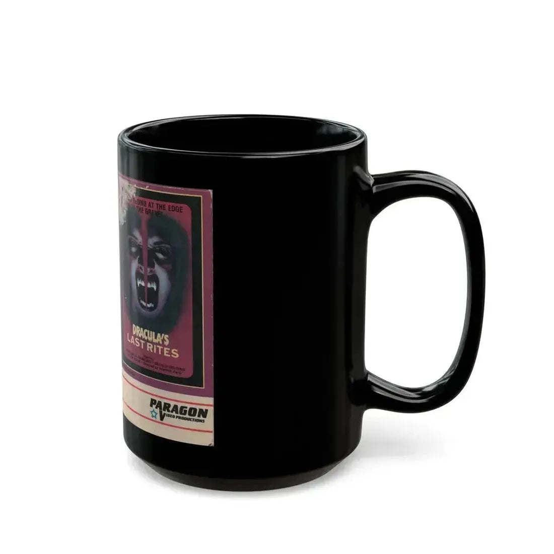 DRACULAS LAST RITES (VHS COVER) - Black Coffee Mug - Go Mug Yourself