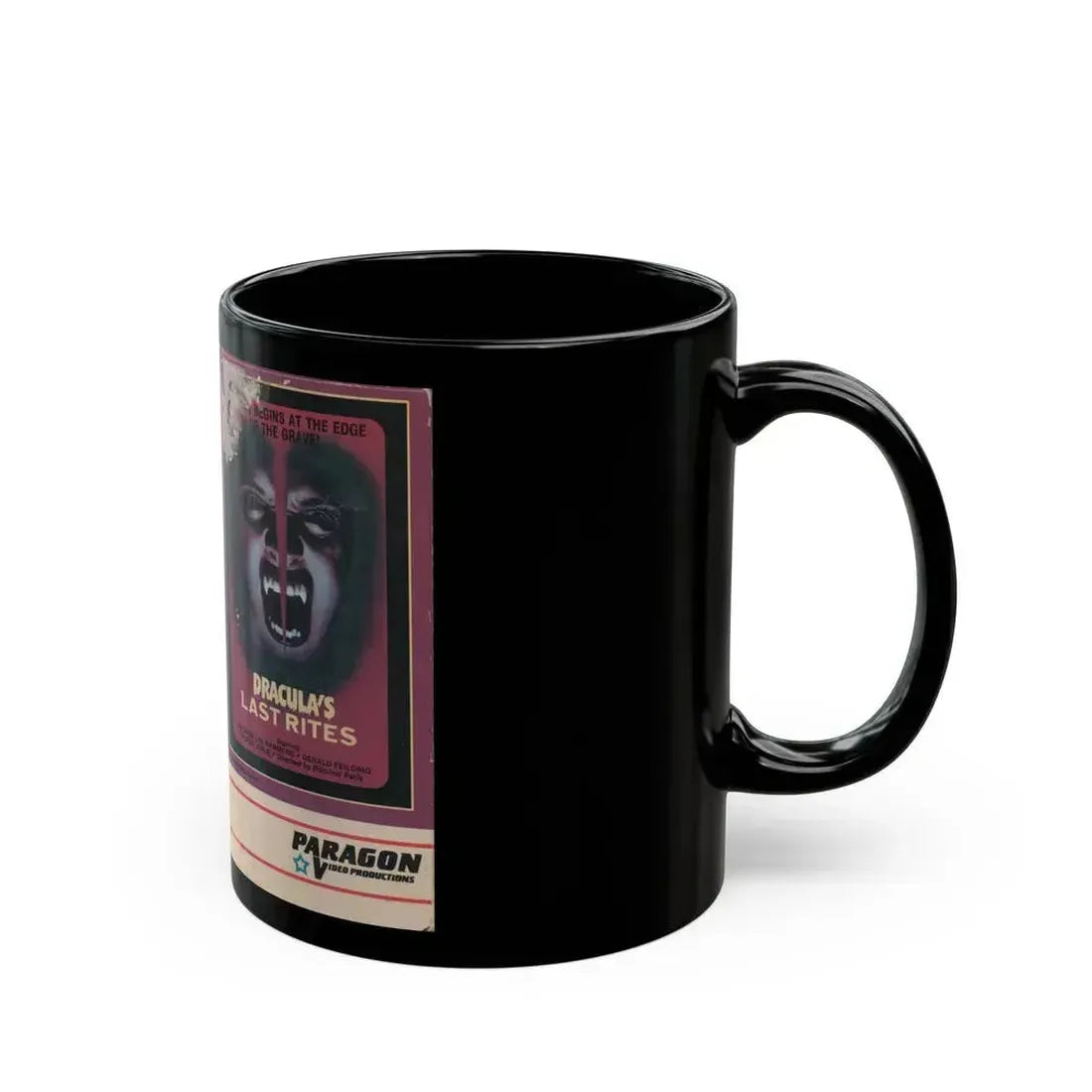 DRACULAS LAST RITES (VHS COVER) - Black Coffee Mug - Go Mug Yourself