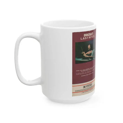 DRACULAS LAST RITES (VHS COVER) - White Coffee Mug - Go Mug Yourself