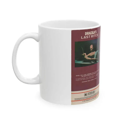 DRACULAS LAST RITES (VHS COVER) - White Coffee Mug - Go Mug Yourself