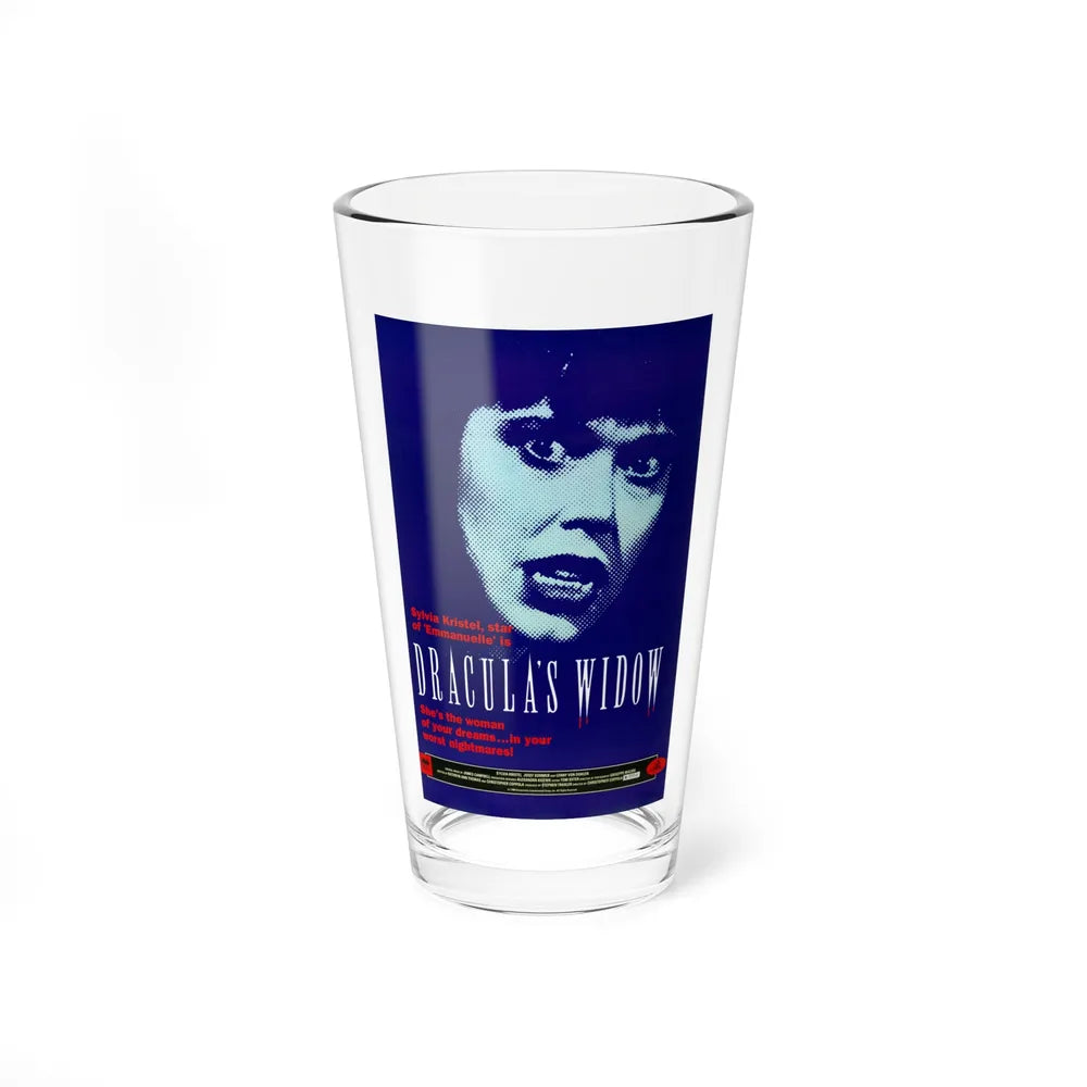 DRACULA'S WIDOW 1988 Movie Poster - Pint Glass 16oz-16oz-Go Mug Yourself