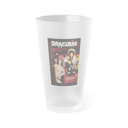 DRACULIN 1977 Movie Poster - Frosted Pint Glass 16oz-16oz-Frosted-Go Mug Yourself