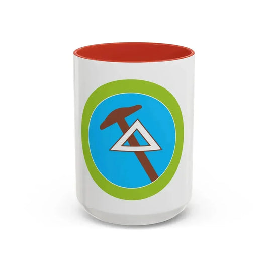 Drafting (Boy Scout Merit Badge) Accent Coffee Mug 15oz Red - Go Mug Yourself