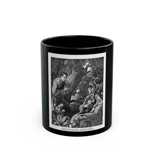 Dragon Horns (1), Blue Book Magazine, March 1947 - Black Coffee Mug 11oz - Go Mug Yourself