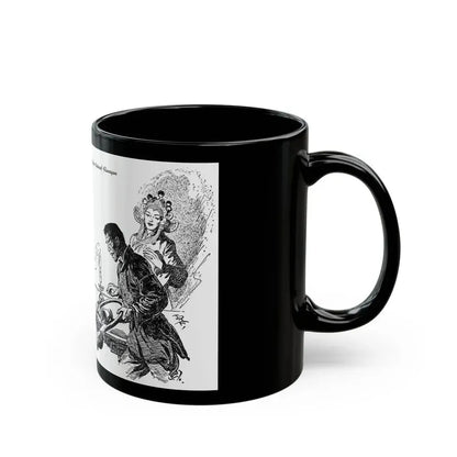 Dragon Horns (3), Blue Book Magazine, March 1947 - Black Coffee Mug - Go Mug Yourself