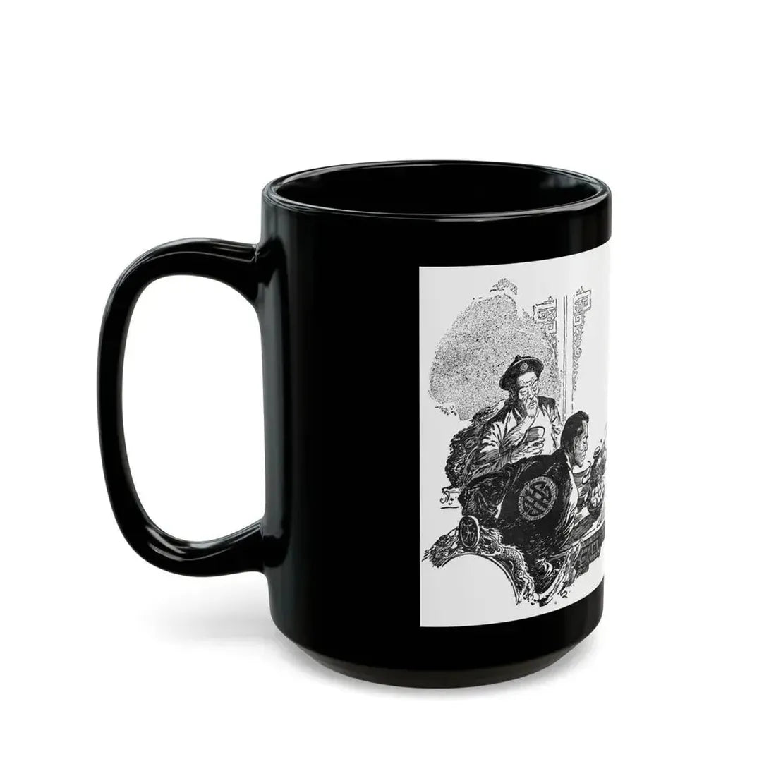 Dragon Horns (3), Blue Book Magazine, March 1947 - Black Coffee Mug - Go Mug Yourself