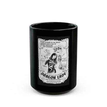DRAGON LADY 1992 Movie Poster - Black Coffee Mug 15oz - Go Mug Yourself