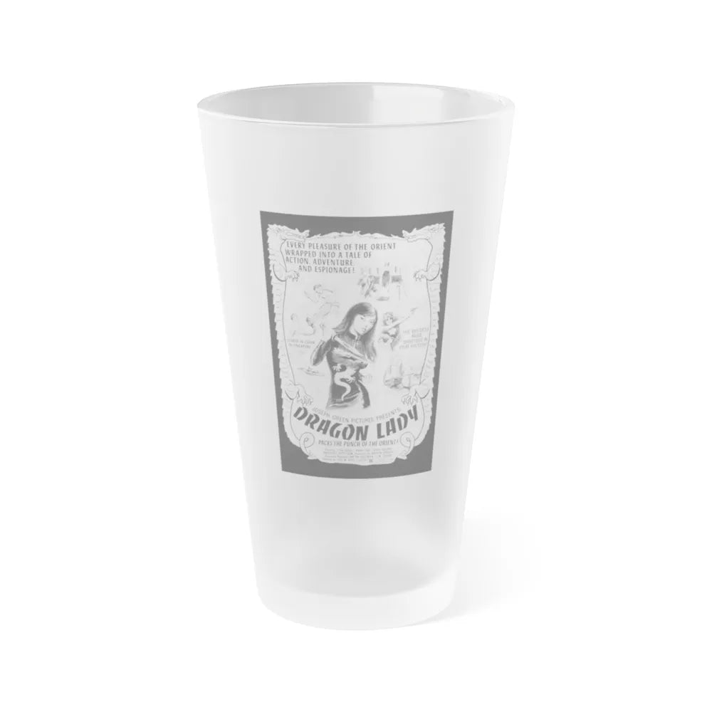 DRAGON LADY 1992 Movie Poster - Frosted Pint Glass 16oz-16oz-Frosted-Go Mug Yourself