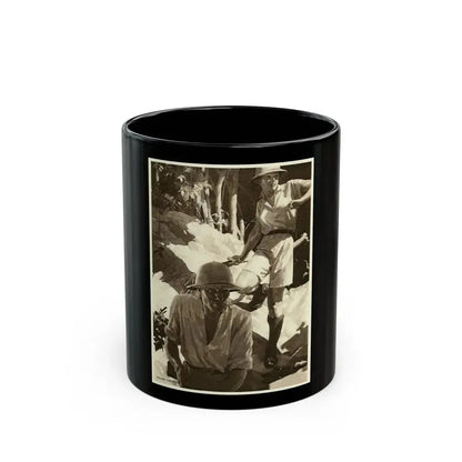 Dragons by C.J. Cutcliffe-Hyne, Britannia & Eve magazine, 1930 - Black Coffee Mug 11oz - Go Mug Yourself