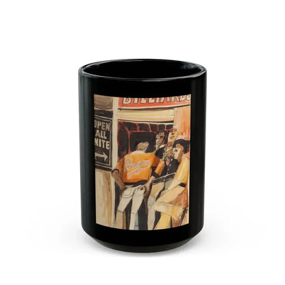 Dragons, Last Exit to Brooklyn illustration - Black Coffee Mug 15oz - Go Mug Yourself