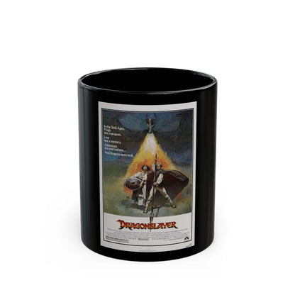 DRAGONSLAYER 1981 Movie Poster - Black Coffee Mug-11oz-Go Mug Yourself