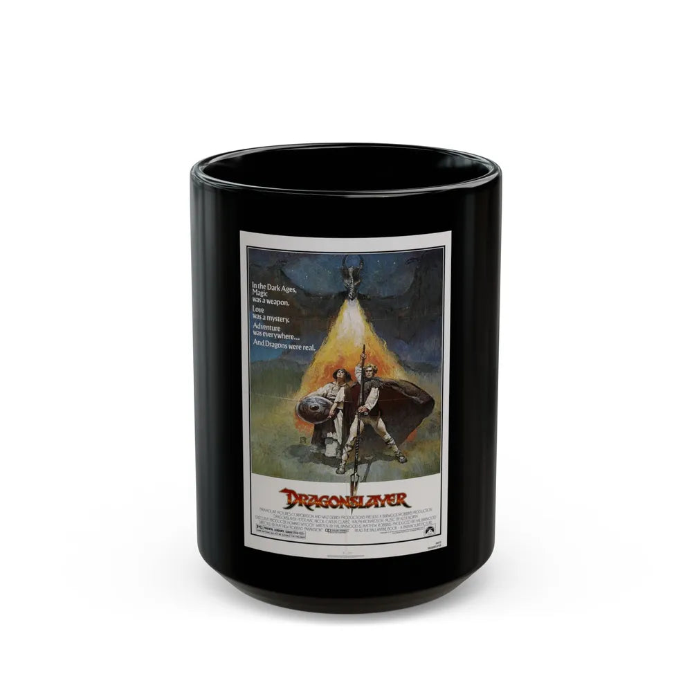 DRAGONSLAYER 1981 Movie Poster - Black Coffee Mug-15oz-Go Mug Yourself