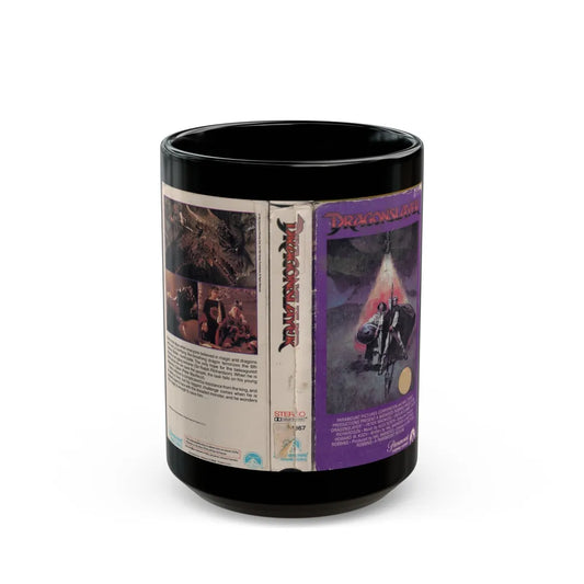 DRAGONSLAYER (VHS COVER) - Black Coffee Mug-15oz-Go Mug Yourself