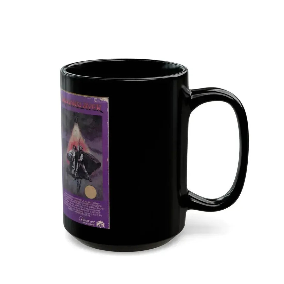 DRAGONSLAYER (VHS COVER) - Black Coffee Mug - Go Mug Yourself